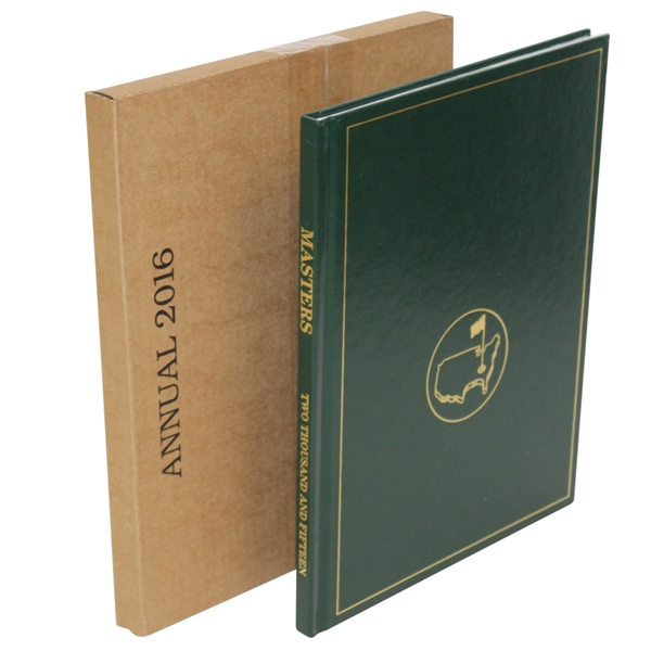 2015 and 2016 Masters Tournament Annuals