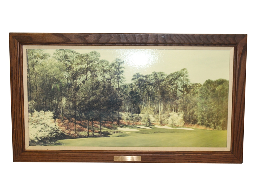 Augusta National Hole #13 Members Color Reproduction of Original 6x3 by Artist Dave Jones