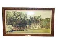 Augusta National Hole #13 Members Color Reproduction of Original 6x3 by Artist Dave Jones