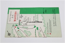 1961 Masters Tournament Spectator Guide