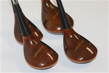 Gene Sarazen Masters Tournament Used 1,3,4, & 5 Woods with Letter from Sarazen JSA ALOA