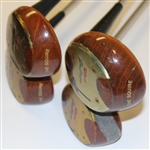 Gene Sarazen Masters Tournament Used 1,3,4, & 5 Woods with Letter from Sarazen JSA ALOA