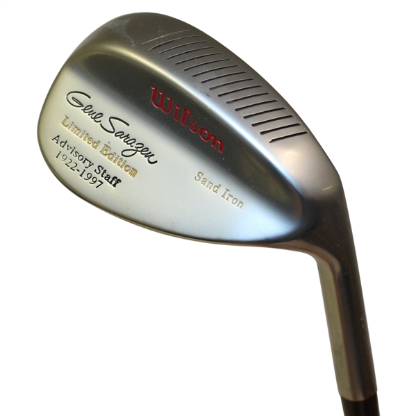 Ltd Ed Gene Sarazen Wilson Advisory Staff Sand Iron Club 1922-1997