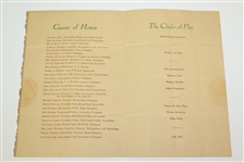 Jones, Ouimet, Wood, Nicklaus, & Cobb Signed 1960 Metropolitan Golf Writers Program JSA #B42698