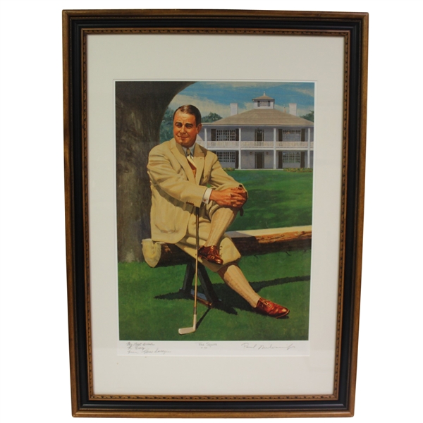 Ltd Ed Gene Sarazen Signed "The Squire" #9/10 by Paul Milosevich - Framed - JSA ALOA