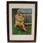 Ltd Ed Gene Sarazen Signed "The Squire" #9/10 by Paul Milosevich - Framed - JSA ALOA