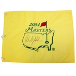 Phil Mickelson Signed 2004 Masters Embroidered Flag JSA ALOA