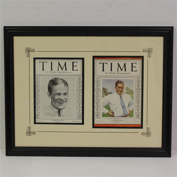 Bobby Jones TIME Magazine Covers from 1925 & 1930 - Framed