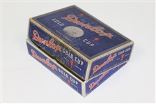 Dunlop Gold Cup Thin Cover Dozen Golf Balls Box Only - Roth Collection