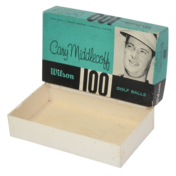 Wilson Cary Middlecoff 100 Liquid Center Dozen Golf Balls Box Only - Roth Collection