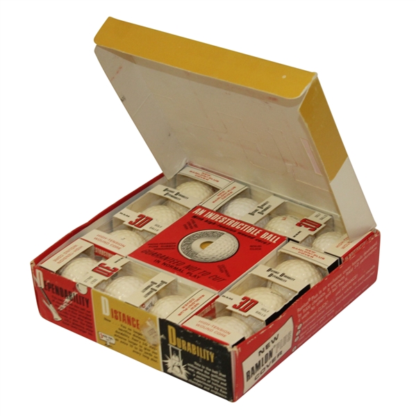 Ram 3D An Indestructible Ball Dozen Golf Balls in Original Box - Roth Collection