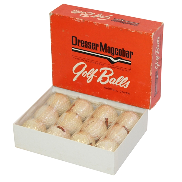Dresser Magcobar Caldwell Cover Dozen Golf Balls in Original Box - Roth Collection