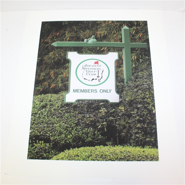 Giclee on Canvas Depicting Entrance to Augusta National on Washington Rd