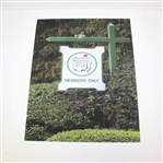 Giclee on Canvas Depicting Entrance to Augusta National on Washington Rd