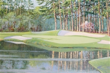 'Augusta - The 16th - Redbud' Ltd Ed Print Signed by Artist Bernard Willington
