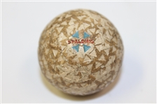 Classic Spalding Blue Triangle Cross Mesh Pattern Golf Ball