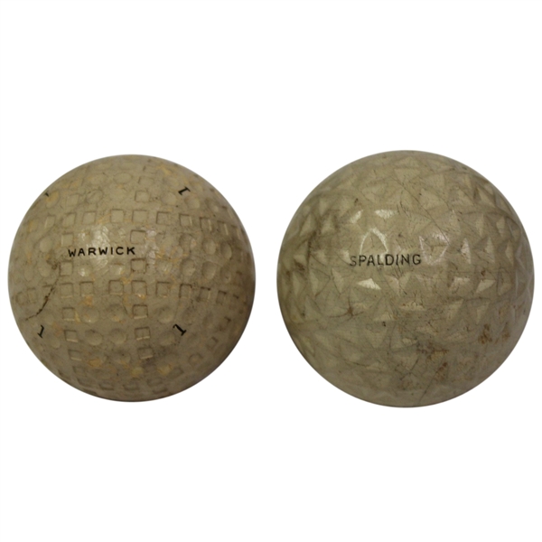 Spalding Tournament Triangle & Warwick Square/Circle Pattern Golf Balls