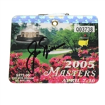 Jack Nicklaus Signed 2005 Masters Badge #Q03738 JSA ALOA