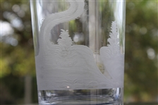 Early 1900's 'The 19th Hole' Sterling Silver & Glass Cocktail Shaker