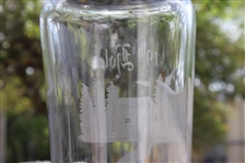 Early 1900's 'The 19th Hole' Sterling Silver & Glass Cocktail Shaker