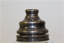 Early 1900's 'The 19th Hole' Sterling Silver & Glass Cocktail Shaker