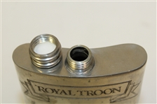 Royal Troon Pewter Flask with Course & Scorecard Engraved - Made in England