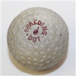 Spalding Red Dot Dimple Golf Ball - Larger Recessed Dimples - Bobby Jones Played This Type