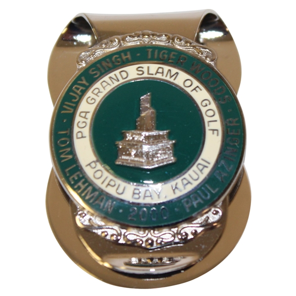 2000 Grand Slam of Golf at Poipu Bay Money Clip - Woods, Lehman, Singh, & Azinger