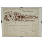 1916 Receipt from C.C. Andersons Shop SeaScale Cumberland, Scotland