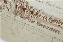 1916 Receipt from C.C. Anderson's Shop SeaScale Cumberland, Scotland