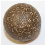 1910 North British Diamond Chick Brown & Tan Golf Ball