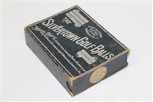 1890's Silvertown Leatherette Gutty Golf Ball Box - 27 1/2 Size
