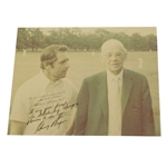 Clifford Roberts & Gary Player Dual Signed Photo JSA ALOA