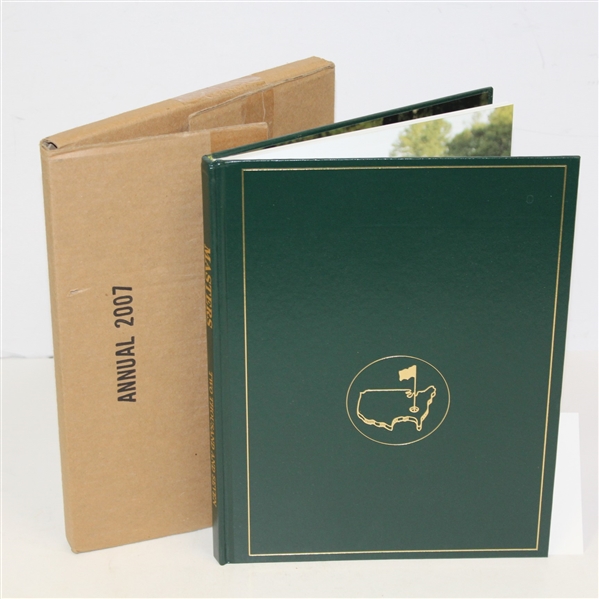 2007 Masters Tournament Annual in Original Box with Cards - Zach Johnson Winner