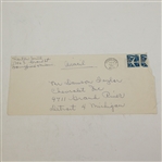 Horton Smith Autograph on Envelope to Dawson Taylor JSA Full #B43571
