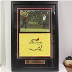 Tiger Woods Signed UDA #2/15 Framed Hole-In-One Photo with 2004 Flag #BAJ28573