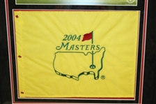 Tiger Woods Signed UDA #2/15 Framed Hole-In-One Photo with 2004 Flag #BAJ28573