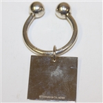 Tiffany & Co. Masters Logo Sterling Silver Key Chain
