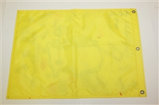 1997 Masters Embroidered Flag with Palmer Signed Center with Other Champs and Stars JSA ALOA