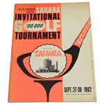 1962 Sahara  Invitational Tournament Program -  1st PGA Tour Win For Tony Lema