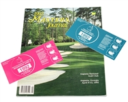1992 Masters Journal with Two Unused Practice Day Tickets