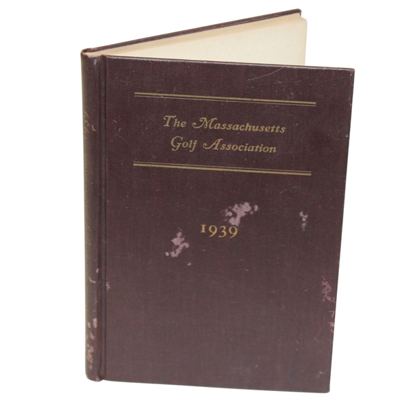 1939 The Massachusetts Golf Association Booklet - Robert Sommers Collection