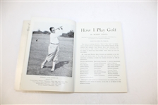 1932 Spalding Golf Guide How I Play Golf by Bobby Jones - Laminated Cover - Robert Sommers Collection