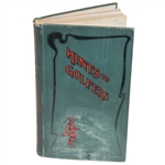 Hints to Golfers Book by Niblick 5th Edition #816 with USGA Book Plate - Robert Sommers Collection