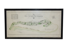 The Old Course St. Andrews Map Surveyed & Depicted by A. MacKenzie - Print - Framed - Robert Sommers Collection