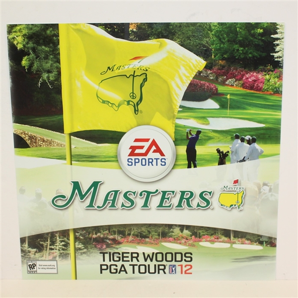 2012 Tiger Woods EA Sports Masters PGA Tour Advertising Sign
