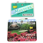 1997 & 2005 Masters Badges - Tigers First and Last Masters Victories