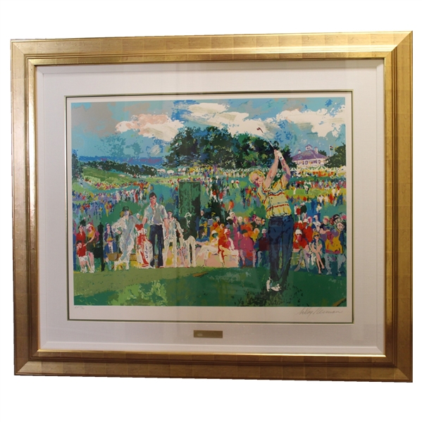 LeRoy Neiman Signed April at Augusta Art Piece from Personal Collection - Framed - JSA ALOA