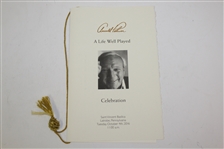 Arnold Palmer Memorial Funeral Service Program