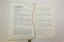 Arnold Palmer Memorial Funeral Service Program